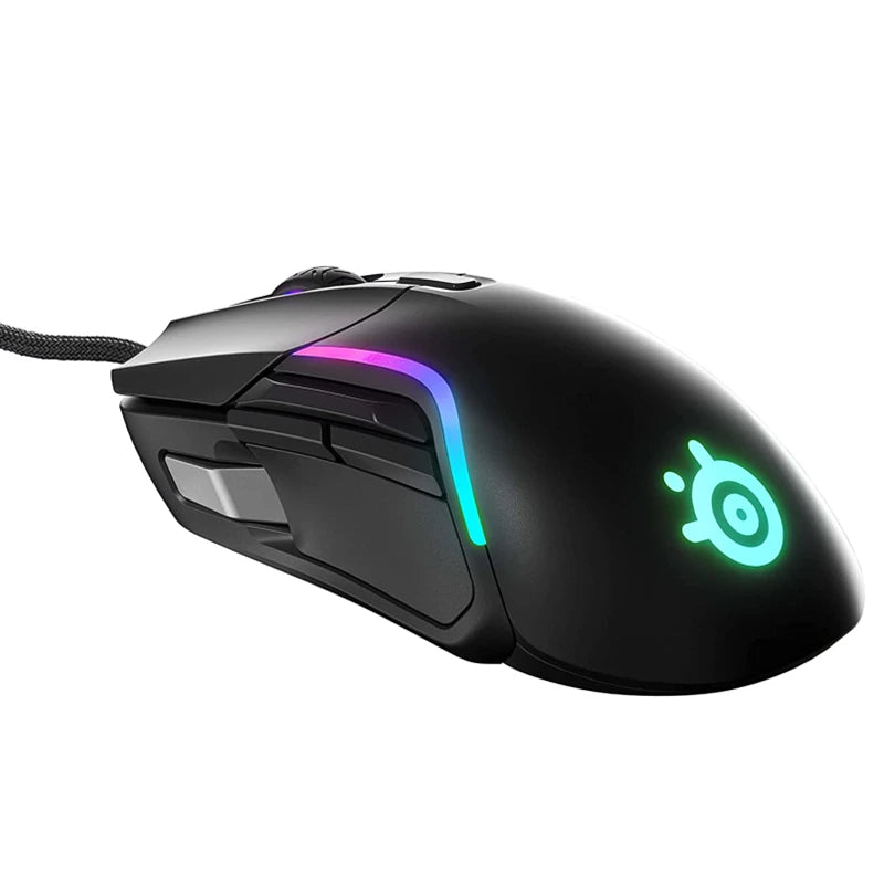 SteelSeries Rival 5 Gaming Mouse with PrismSync RGB Lighting and 9 Programmable Buttons 18000 CPI TrueMove Air Optical Sensor