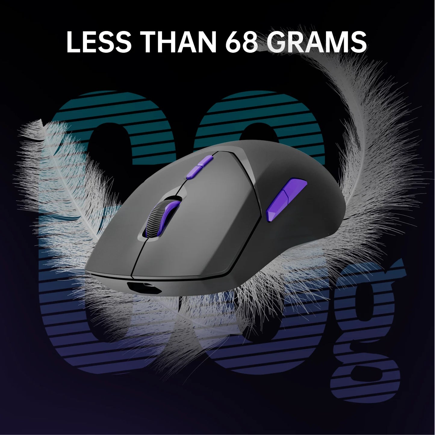 Rapoo VT9PRO/VT9Air 4K Wireless Gaming Mouse Superlight 26000DPI 4KHz Polling Rate 0.25ms Response Time 180H BatteryLife PAW3398