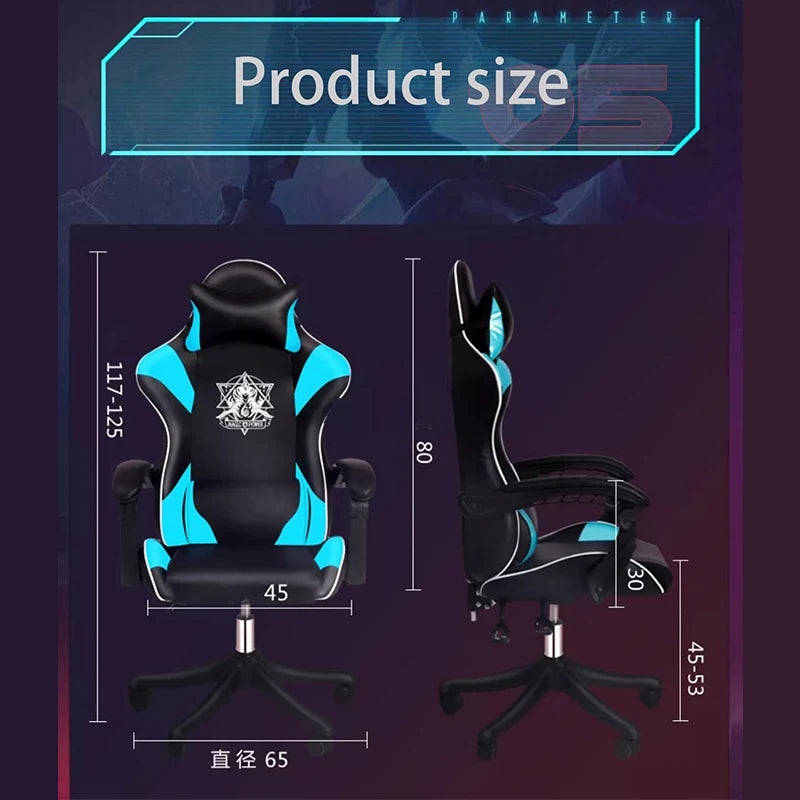High-End Boy Game Chair Ergonomic Anchor Live Lift Swivel Black Special Chair For E-sports Competition Business Office Chairs