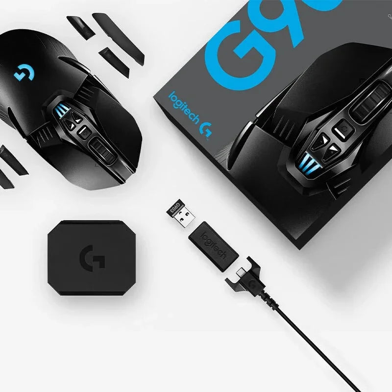 Logitech G903 Wireless Gaming Mouse HERO 25K DPI LIGHTSPEED RGB Ergonomic Esports Mouse for PC Mac Gamer Home Office