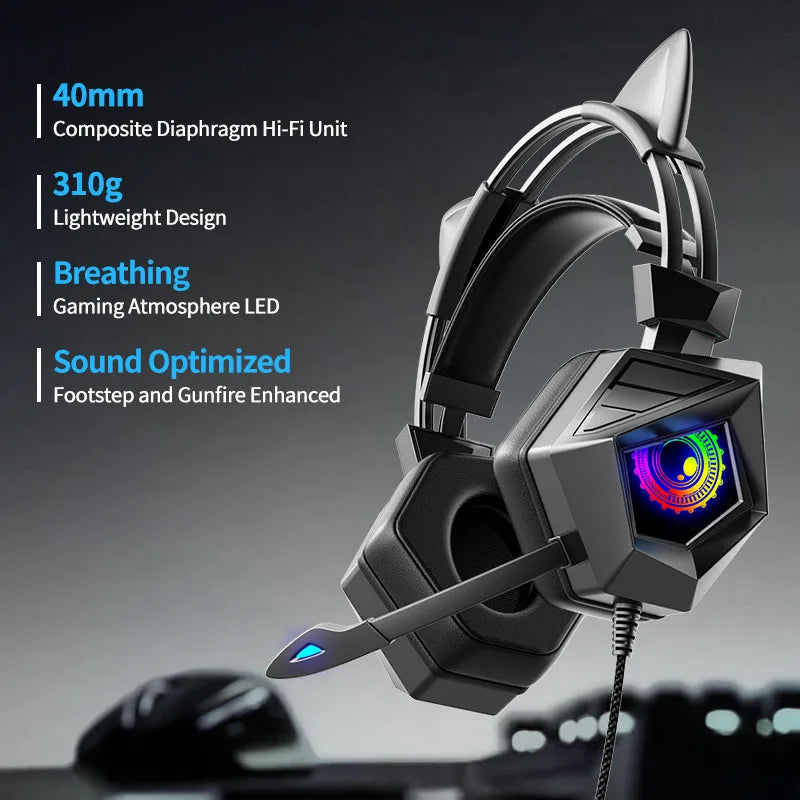 New For Sooyn Portable Audio gaming headsets wired with mic Boys only Cool powerful domineering frequency precision SY-G15 LZ-7