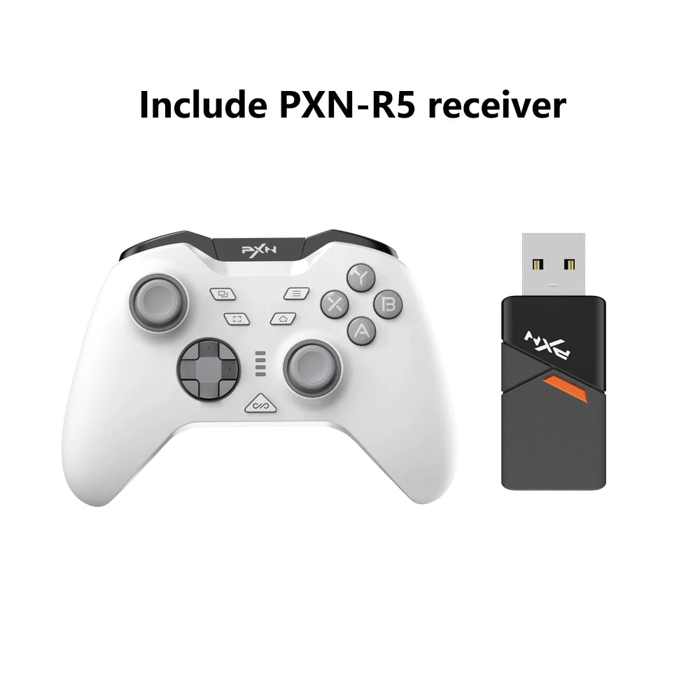 PXN P5 Bluetooth Gamepad 1000Hz Hall Trigger Rocker Tri-Mode Long Battery Life Ergonomics Flagship For Switch PC Android IOS