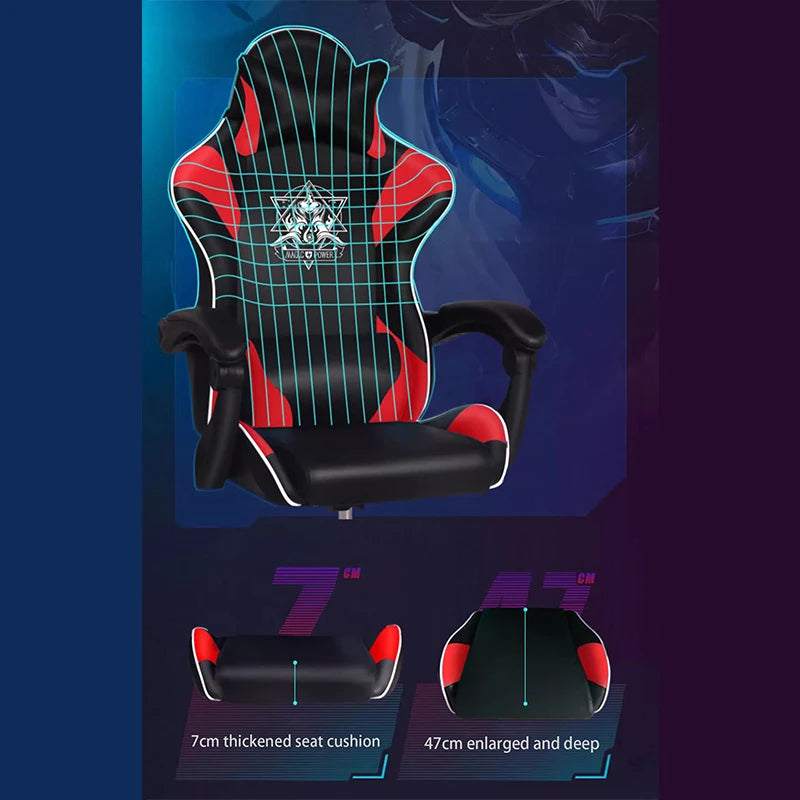High-End Boy Game Chair Ergonomic Anchor Live Lift Swivel Black Special Chair For E-sports Competition Business Office Chairs