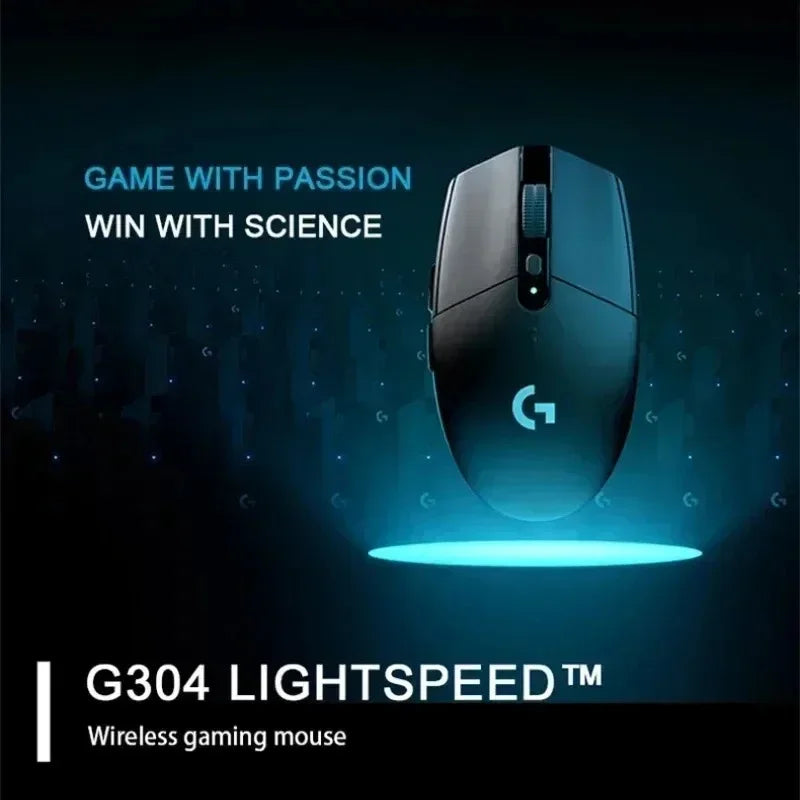 Original Logitech G304 Ligthspeed Wireless Gaming Mouse, Hero 12K Sensor, 12000DPI, 6 Programmable Buttons, Compatible PC MacOS