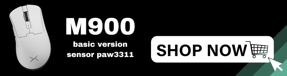Delux M900Pro Ergonomic Wireless Gaming Mouse 8K PAW3395 Magnetic RGB Charging Dock Rechargeable Wired Mice  For Big Hand PC