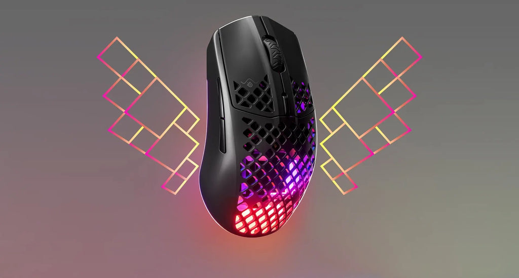 Steelseries Aerox3 Wireless hole mouse Rechargeable 2.4G Bluetooth 5.0 Gaming Mouse For LOL CS