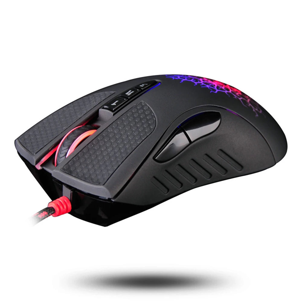 For Bloody A90 Optical Gaming Mouse Colorful Glare Wired Mice Inactive Version