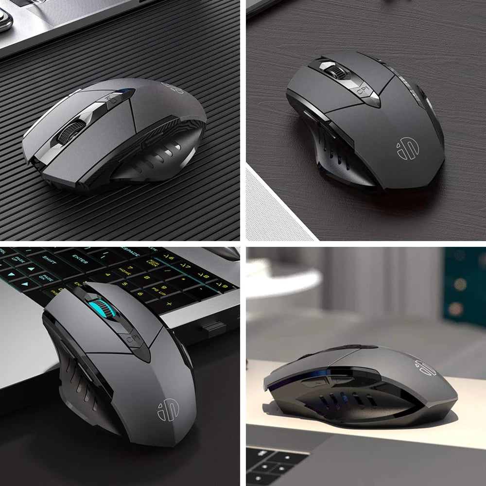Bluetooth Compatible Mouse Rechargeable 2.4G INPHIC Wireless Mouse Office Mute Support PC Laptop Tablet Smartphone Universal