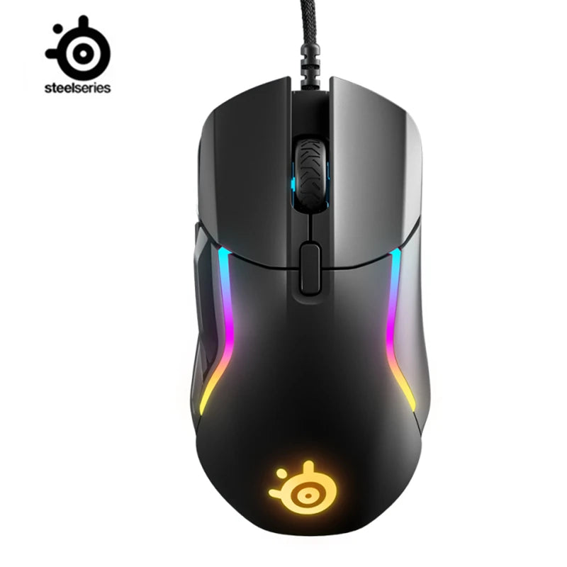 SteelSeries Rival 5 Gaming Mouse with PrismSync RGB Lighting and 9 Programmable Buttons 18000 CPI TrueMove Air Optical Sensor