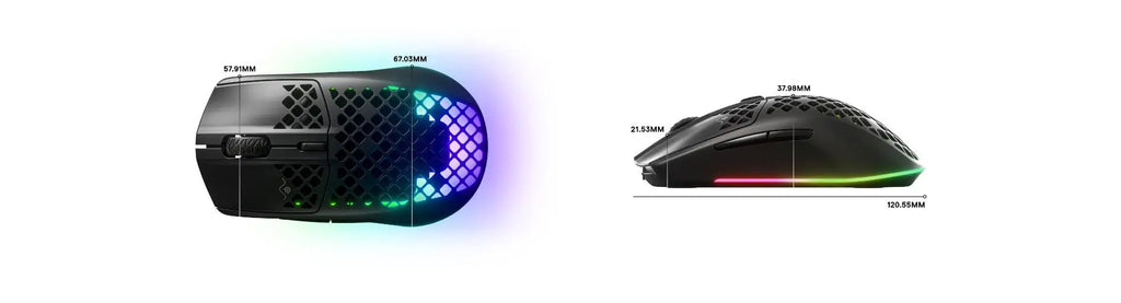 Steelseries Aerox3 Wireless hole mouse Rechargeable 2.4G Bluetooth 5.0 Gaming Mouse For LOL CS