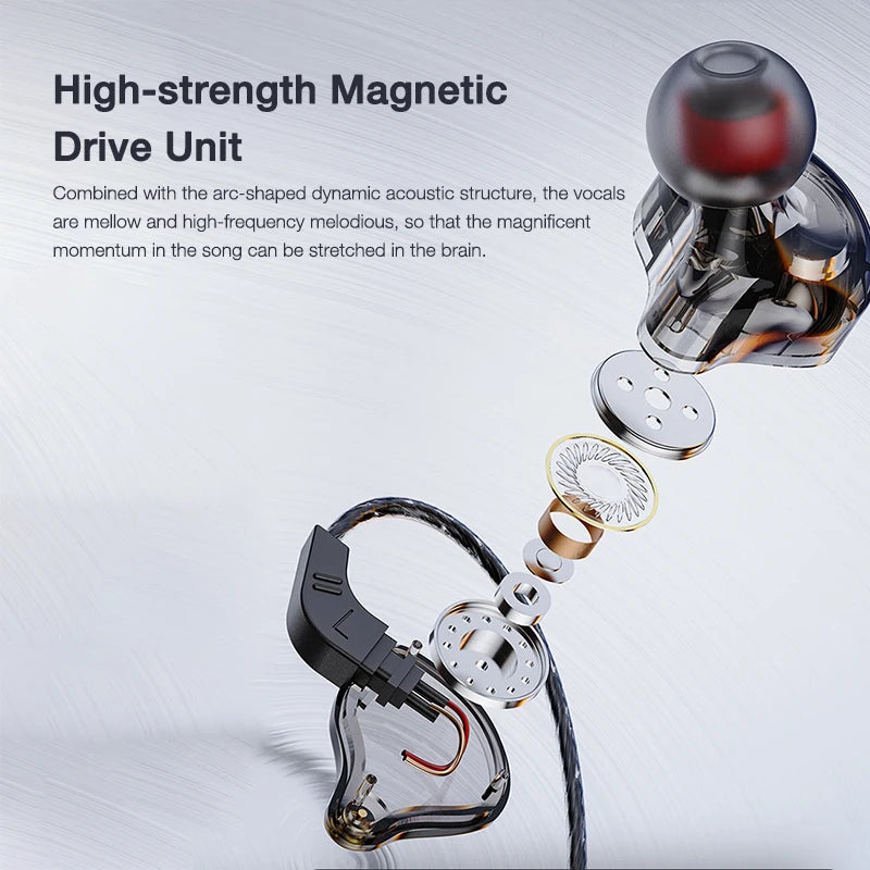 EARDECO Mobile Wired Headphones Bass 3.5mm for Phone Earphone Stereo In Ear Headphone with Mic Earbuds Hifi Music Sport Headset