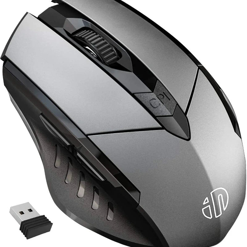 Bluetooth Compatible Mouse Rechargeable 2.4G INPHIC Wireless Mouse Office Mute Support PC Laptop Tablet Smartphone Universal