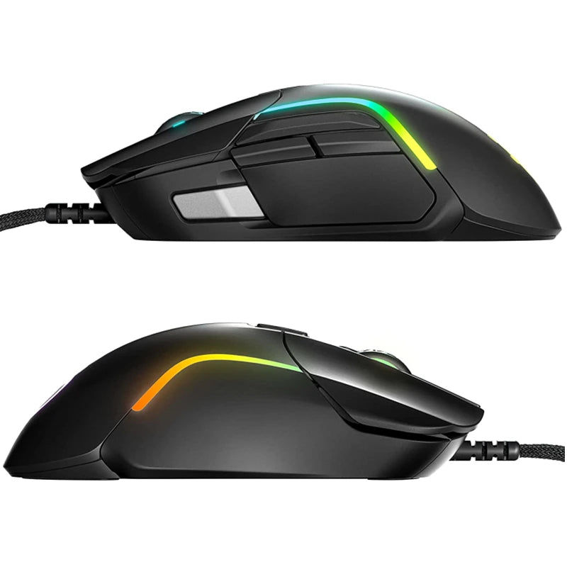 SteelSeries Rival 5 Gaming Mouse with PrismSync RGB Lighting and 9 Programmable Buttons 18000 CPI TrueMove Air Optical Sensor
