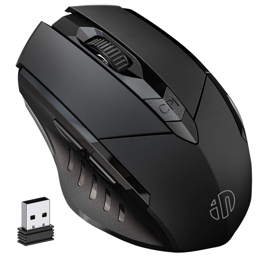 Bluetooth Compatible Mouse Rechargeable 2.4G INPHIC Wireless Mouse Office Mute Support PC Laptop Tablet Smartphone Universal