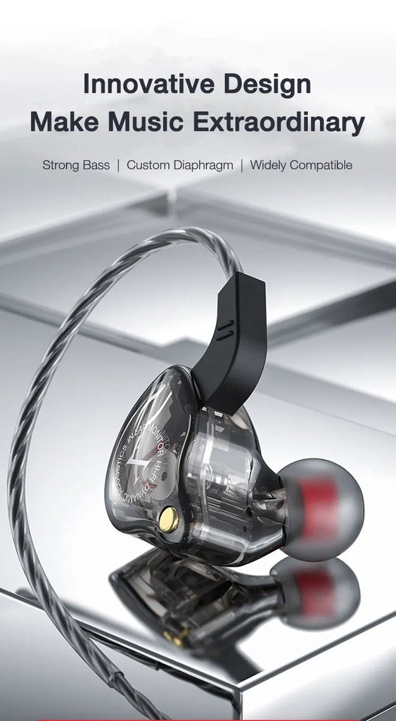 EARDECO Mobile Wired Headphones Bass 3.5mm for Phone Earphone Stereo In Ear Headphone with Mic Earbuds Hifi Music Sport Headset
