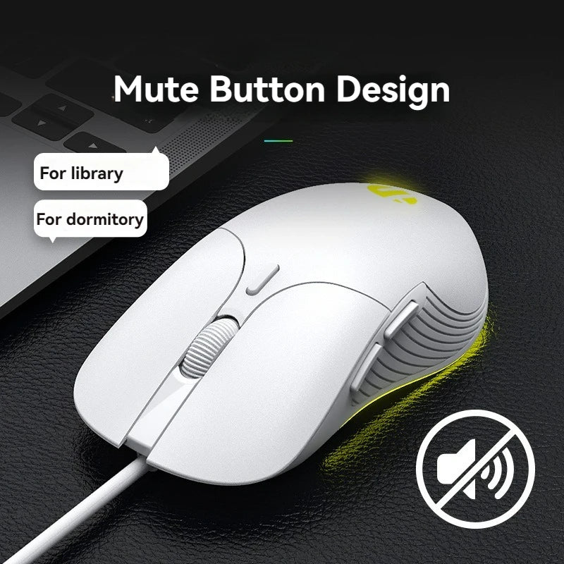 Wired Mouse Gaming Macro  8800DPI Adjustable 6 Buttons Silent Click Light-emitting Mouse Office For Desktop Computer Notebook