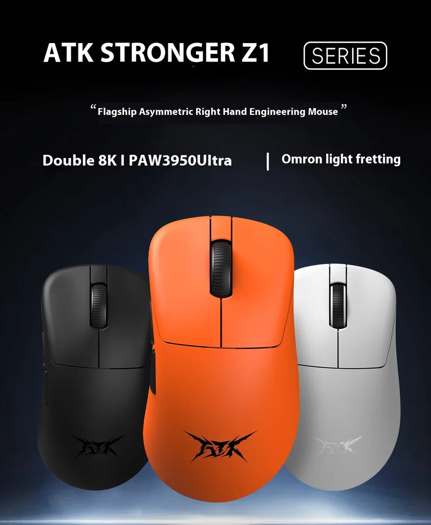 【Ready Stock】ATK Blazing Sky Z1 Ultra Wireless Mouse 8K Dual Mode PAW3950 Ultra Gaming Mouse Lightweight Low Delay E-sports