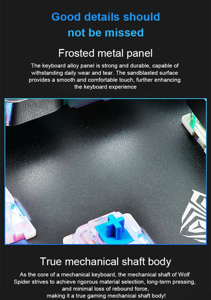 AULA F2088 Mechanical Keyboard Wired Gaming Keyboard Multi-Function Knob 104 Keys Magic Backlit Keyboard Macro Programming Compu