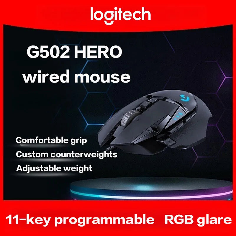 Logitech G502hero Master Wired Gaming Mouse 502 Esports Machinery Eat Chicken Macro CS Programming Peripheral
