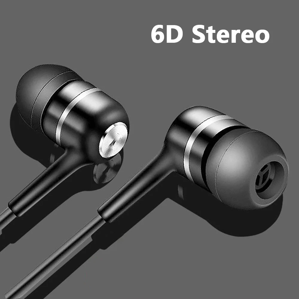 3.5mm Wired Headphones HiFi Stereo in-ear Earphones Gaming Headsets with Microphone Sports Earbuds for Xiaomi Huawei iPhone