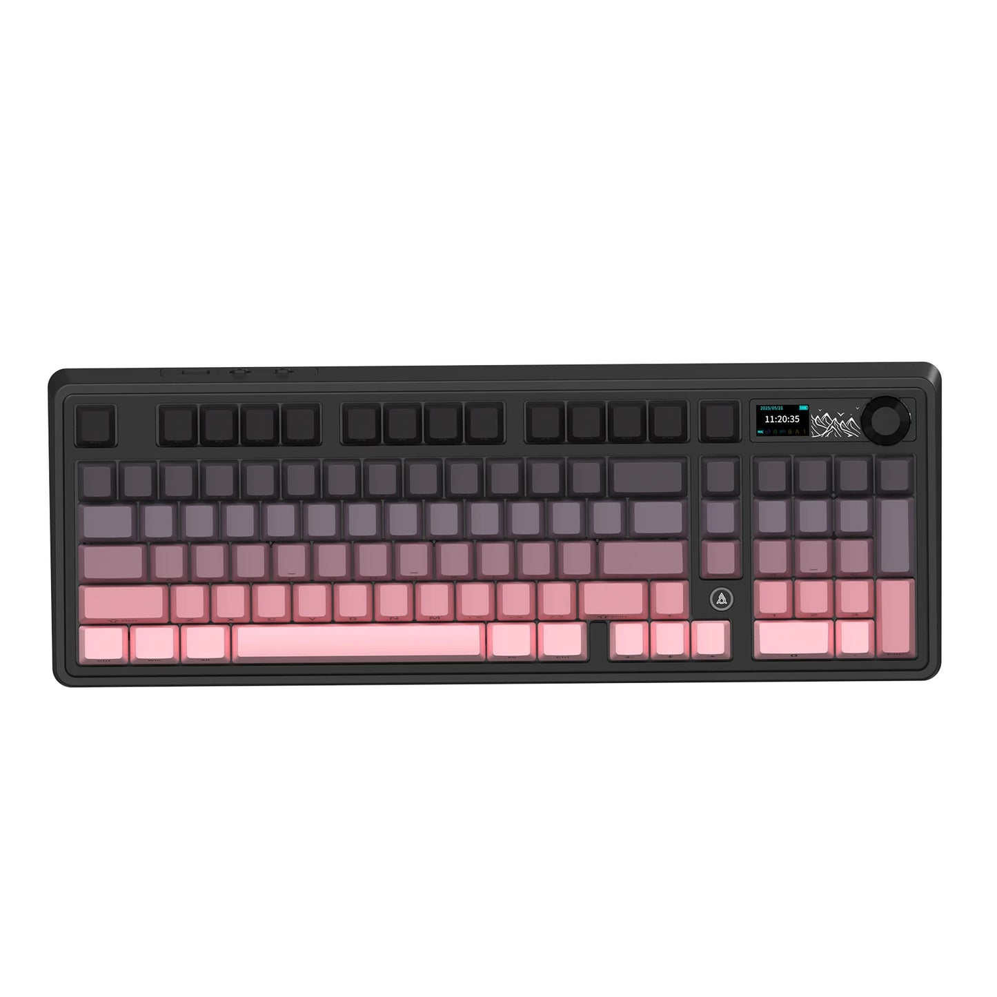 AJAZZ AK980 V2 98% Hot-Swap Gasket Structure USB Wired/BT5.1/2.4G Wireless Mechanical Keyboard with 1.14 inch TFT Color Screen