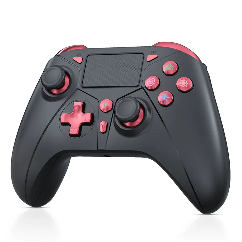 For PS4 PS3 BT Wireless Controller No Delay Dual Vibration 6-Axis Joysticks Gamepad PC Gaming Remote Control W/ Turbo