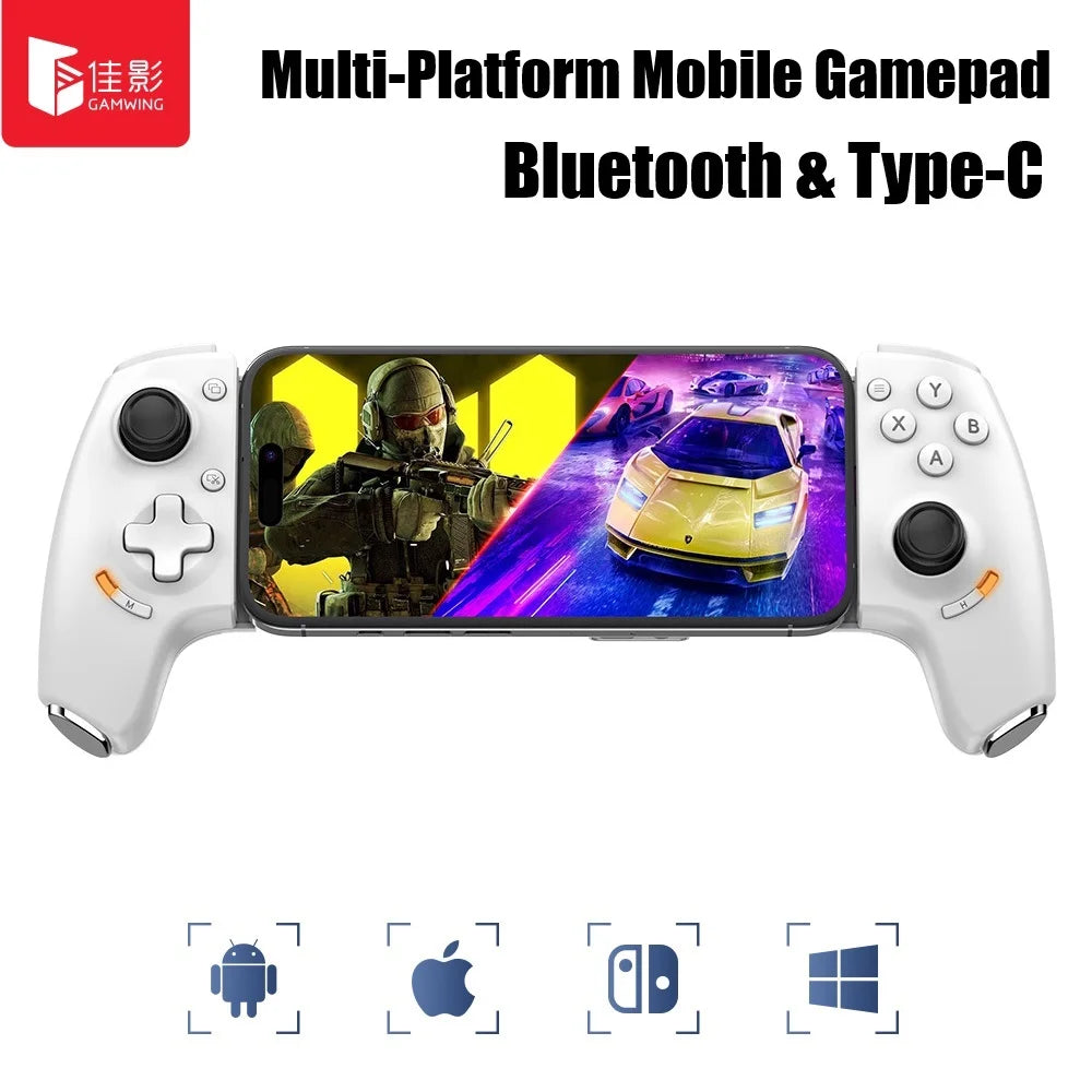 Gamwing AB01 AB02 AoBing Max Max+ Mobile Phone Game Controller Game pad Joystick Type-C Wired & BT Compatible with Android, iOS