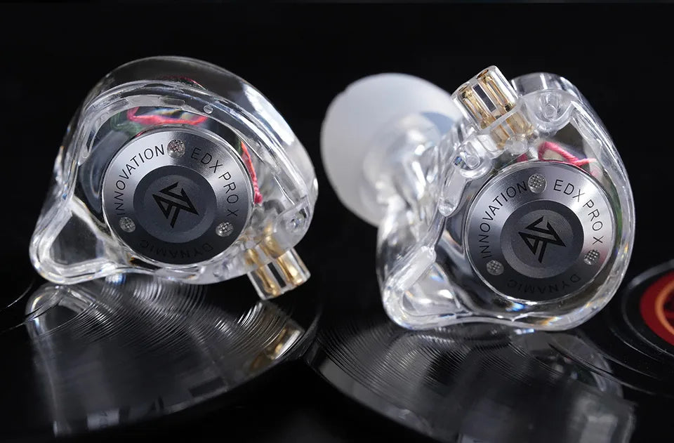 KZ EDX PRO X IEM Earphones Dynamic Drive HiFi Deep Bass Sound Earbud Sport Music Noise Cancelling Headset with Detachable Cable