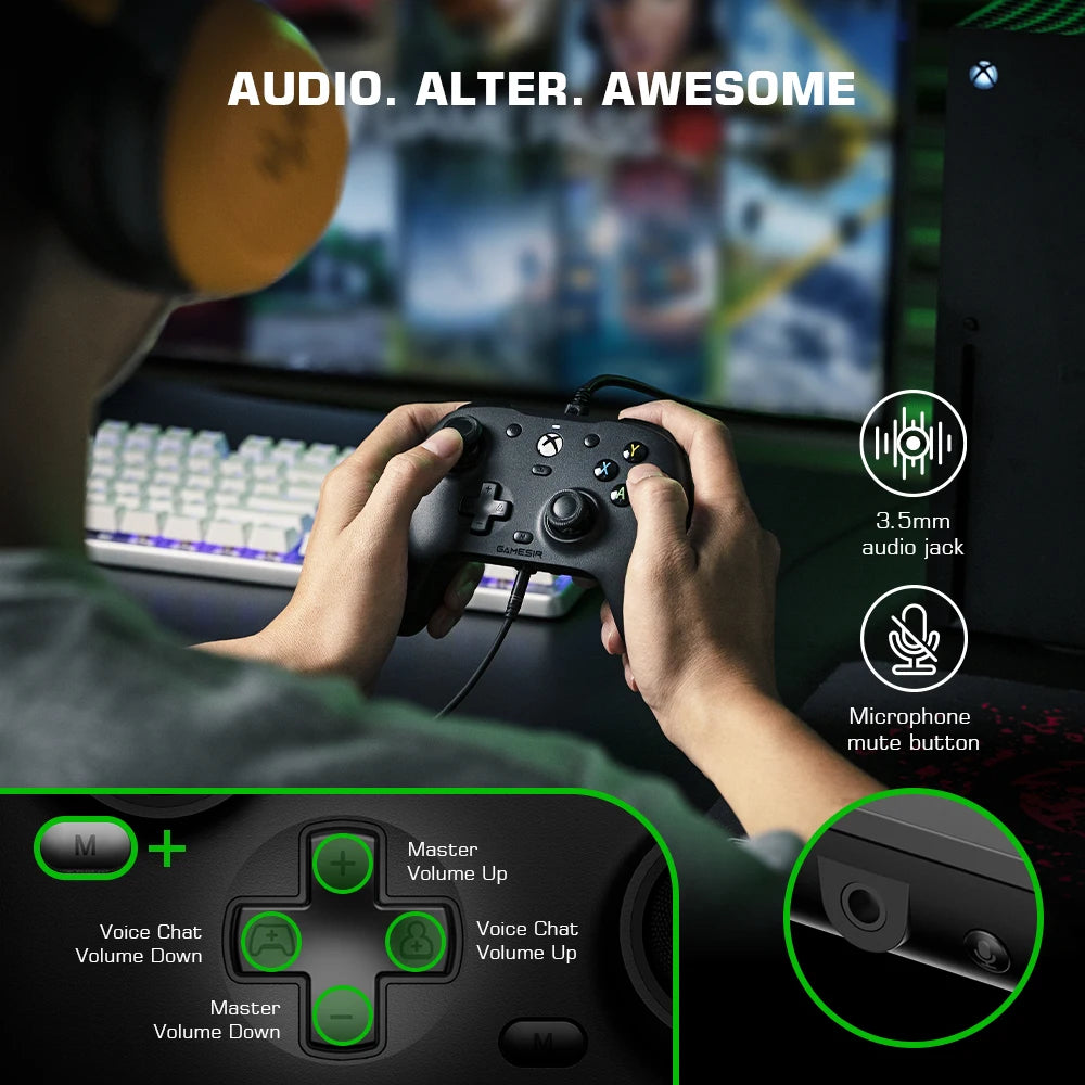 GameSir G7 SE Xbox Gaming Controller Wired Gamepad for Xbox Series X, Xbox Series S, Xbox One, with Hall Effect Joystick