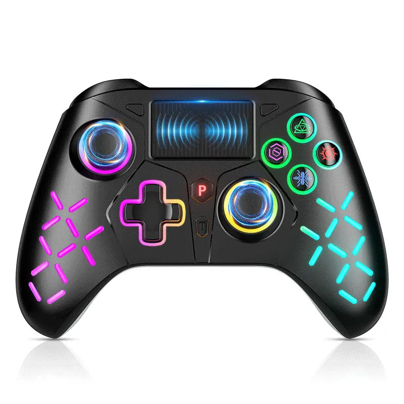 For PS4 PS3 BT Wireless Controller No Delay Dual Vibration 6-Axis Joysticks Gamepad PC Gaming Remote Control W/ Turbo