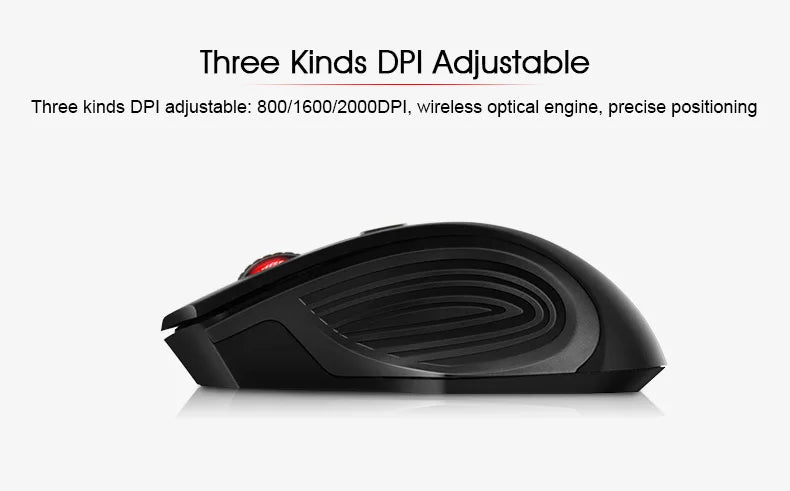 IMICE USB 3.0 Receiver Wireless Mouse 2.4G Silent Mouse 4 Buttons 2000DPI Optical Computer Mouse Ergonomic Mice For Laptop PC