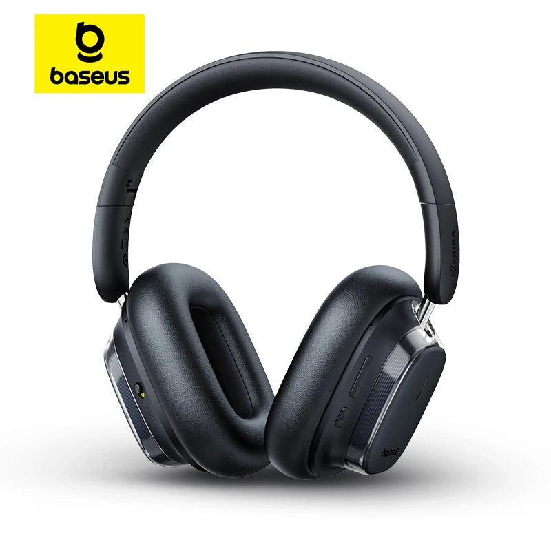 Baseus Bowie 10 Max Wireless Headphones 46dB Hybrid Active Noise Cancellation Earphones Bluetooth 5.4 Hi-Res LHDC 120H Headsets