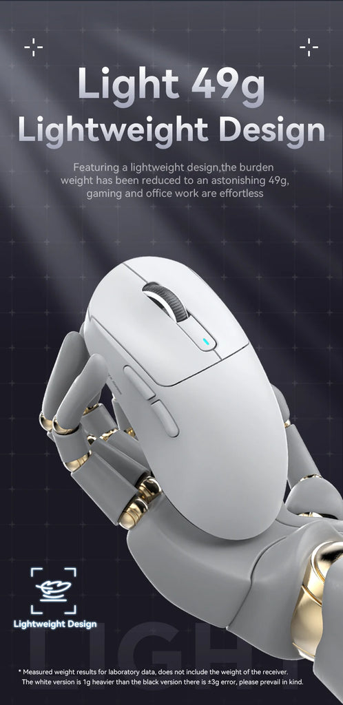 Attack Shark X3 Bluetooth Mouse,PixArt PAW3395,26000dpi,2.4g Wireless Tri-Mode Connection,Lightweight Macro Gaming Mouse