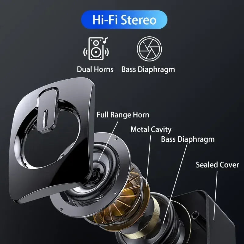 Home Camping Computer Speakers PC Sound Box HIFI Stereo Microphone USB Wired Caixa De Som with LED Light For Desktop Computer