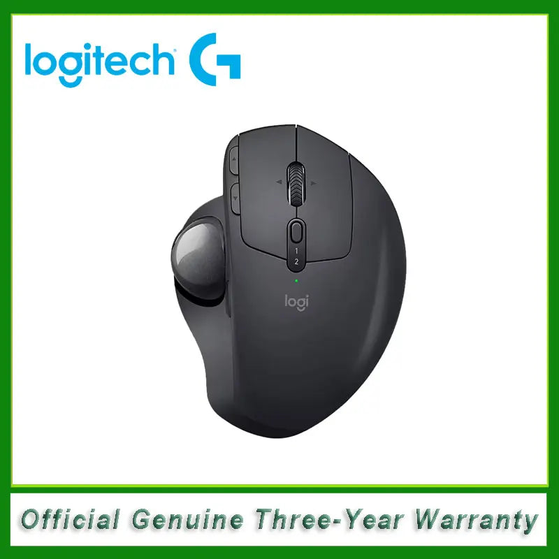 Logitech MX Ergo S Wireless Trackball Mouse Adjustable Ergonomic Design Rechargeable Bluetooth Mouse for Office Drawing Laptop