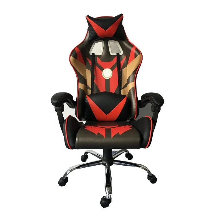Office Chairs Furniture From China High Back Leather Fashion Black Red White Blue Metal Gaming Chair