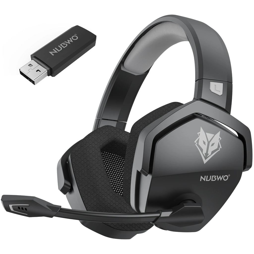 NUBWO G06 Dual Wireless Gaming Headset with Microphone for PS5, PS4, PC, Mobile, Switch 2.4GHz Wireless Bluetooth Headphone