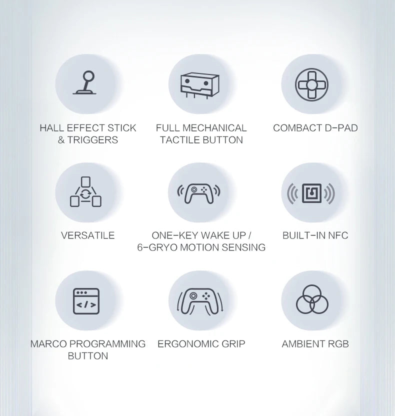 ThundeRobot G45 Pro Three-mode Wireless Gamepad Gaming Controller Hall Effect Built-in NFC for Switch Windows PC STEAM TV