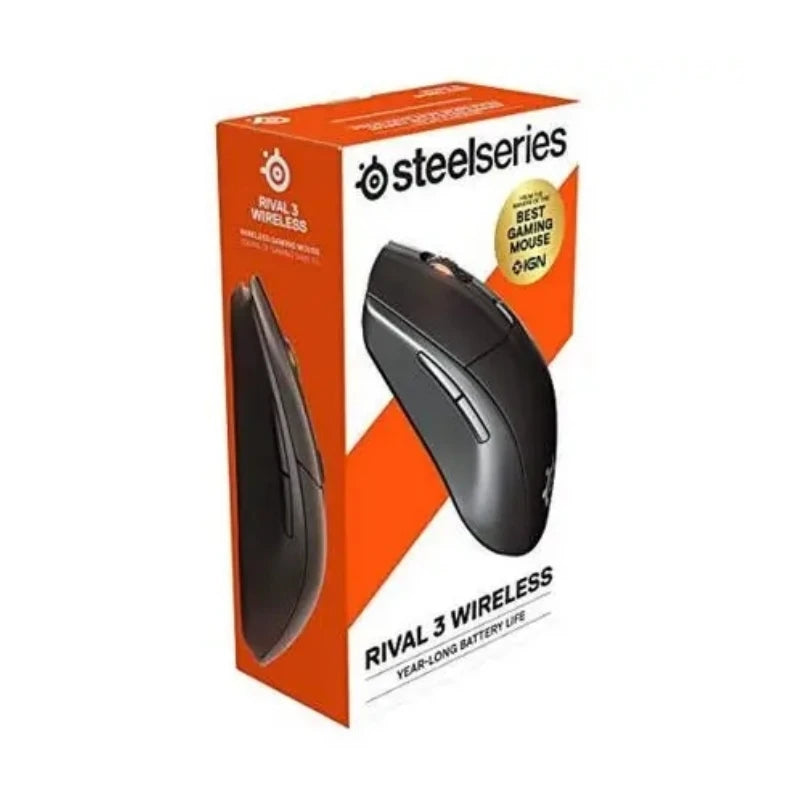 Steelseries Rival 3 Wireless Mouse, Game, E-sports, Cf, 2.4 GHz, Multi-purpose, Bluetooth 5.0, New