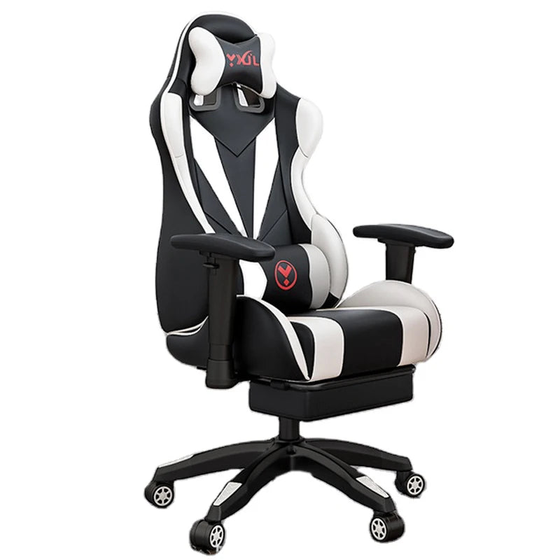 Height Adjustable Gas Lifting Speaker Silla Gamer Computer Chair Pu Leather Gaming Chair with Footrest and Massage
