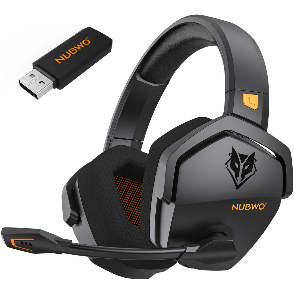 NUBWO G06 Dual Wireless Gaming Headset with Microphone for PS5, PS4, PC, Mobile, Switch 2.4GHz Wireless Bluetooth Headphone
