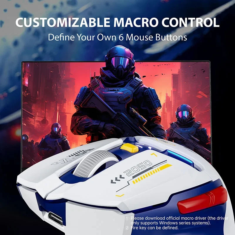 Inphic IN9 Wireless Gaming Mouse Rechargeable PAW3325 Bluetooth Mouse RGB Lighting Effect Desktop Computer Laptop Universal