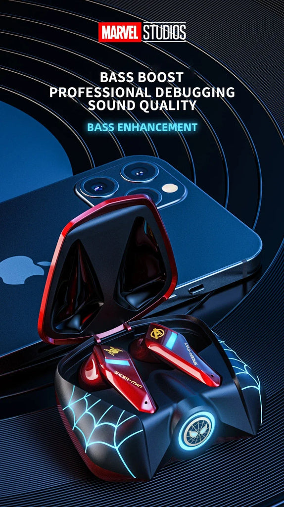 Disney Original Earbuds BTMV15 Wireless Earphones Bluetooth Noise Reduction Sports Gaming Waterproof Headset Long Battery Life