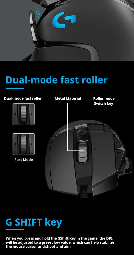 Logitech G502hero Master Wired Gaming Mouse 502 Esports Machinery Eat Chicken Macro CS Programming Peripheral