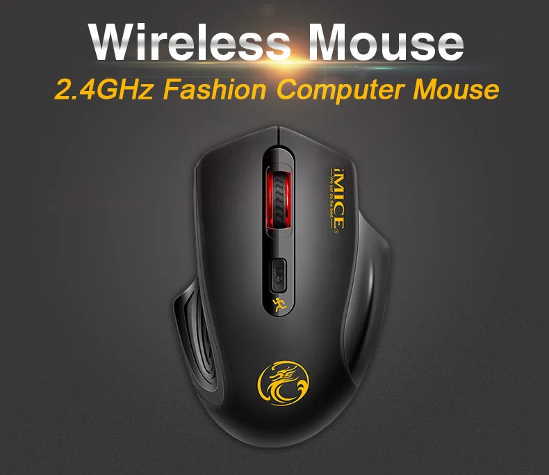 IMICE USB 3.0 Receiver Wireless Mouse 2.4G Silent Mouse 4 Buttons 2000DPI Optical Computer Mouse Ergonomic Mice For Laptop PC