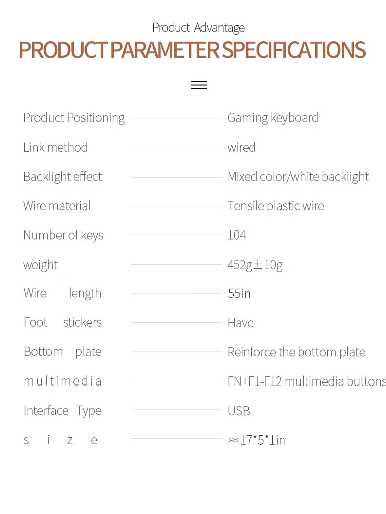 YINDIAO Keyboard Gaming Wired Laptop Desktops PC Computer Office Accessories Low Profile Gamer Keyboards With Numpad