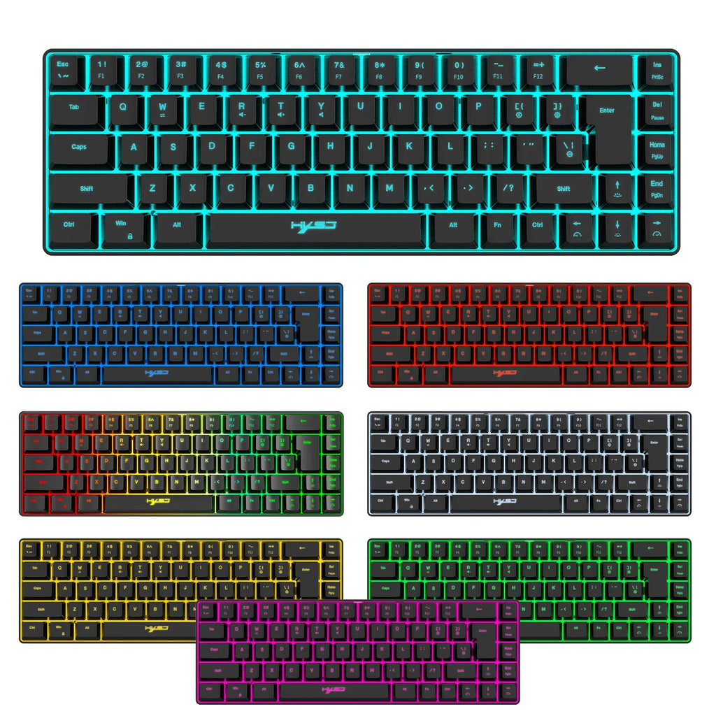 H61K Mechanical k Wired Streamer Mini Gaming Keyboard 19-Key Conflict-Free Membrane Keyboard but Mechanical Feel for Game/Office