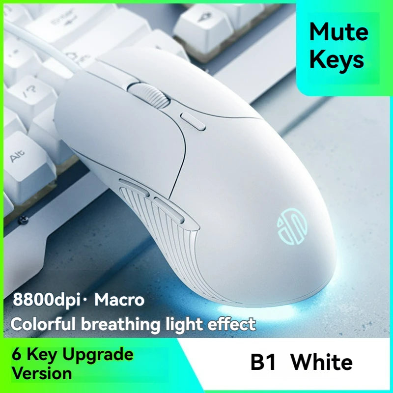 Wired Mouse Gaming Macro  8800DPI Adjustable 6 Buttons Silent Click Light-emitting Mouse Office For Desktop Computer Notebook