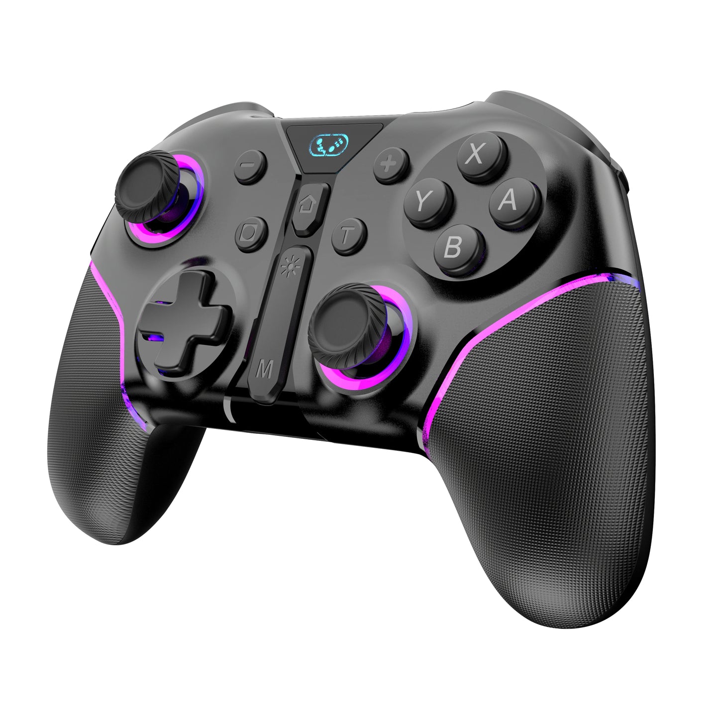 Gamepad for Switch, OLED, Lite, PC, iOS, Android, Aounion SKT-7048 Controller with RGB ,Bluetooth, Virbration, Turbo