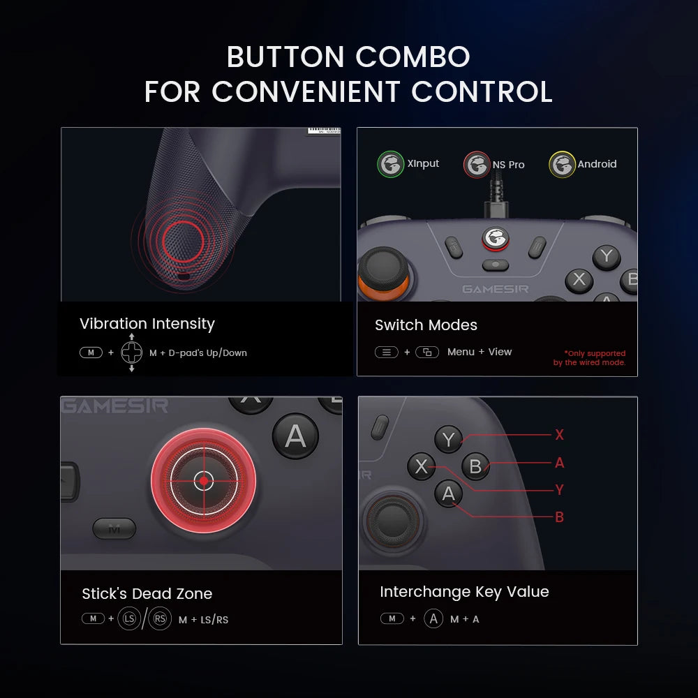 GameSir Wireless Switch Controller Nova Lite Bluetooth Gamepad with Hall Effect for Nintendo Switch iPhone Android Phone PC